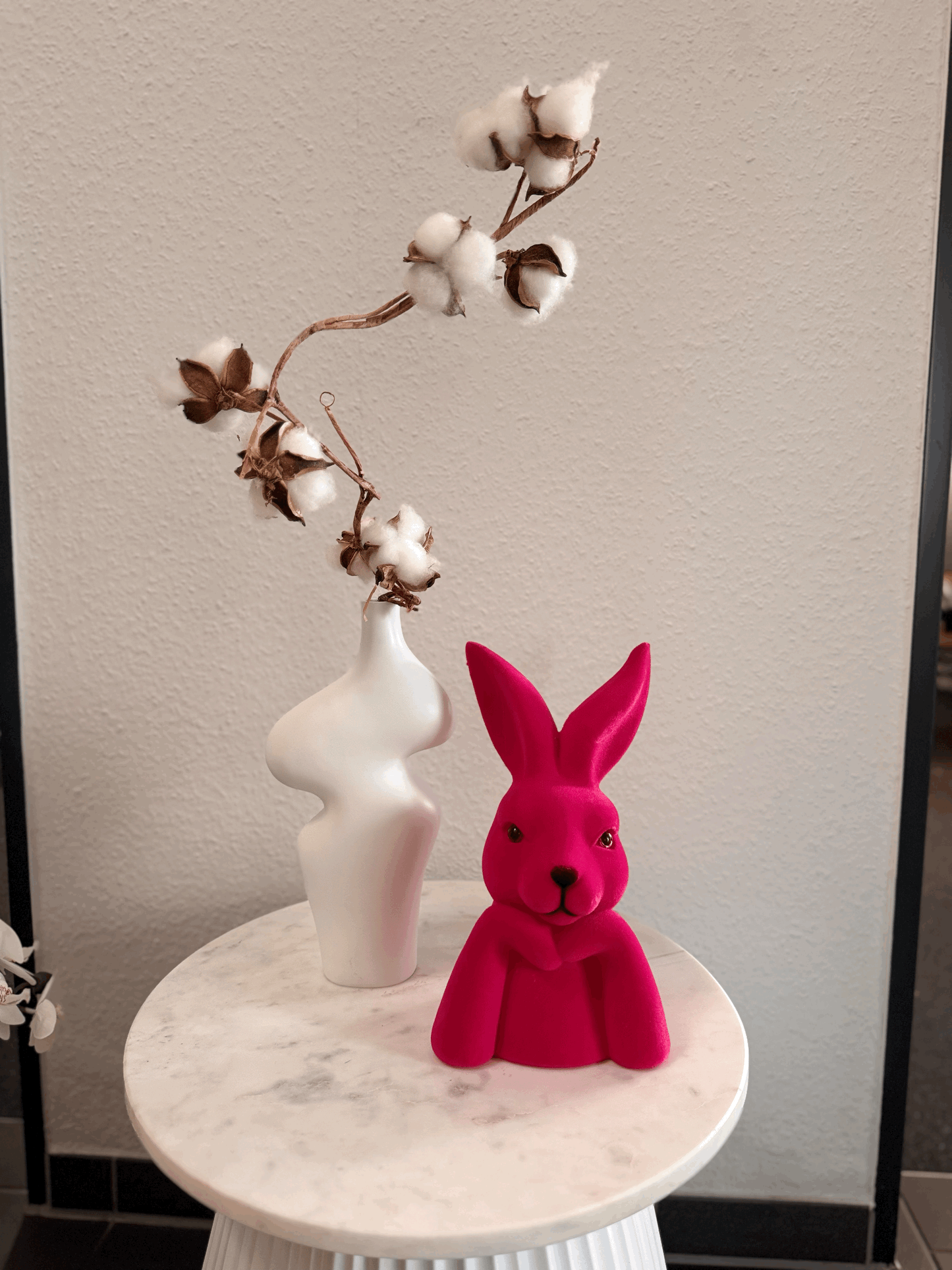 Hase Mark Samtoptik in Pink