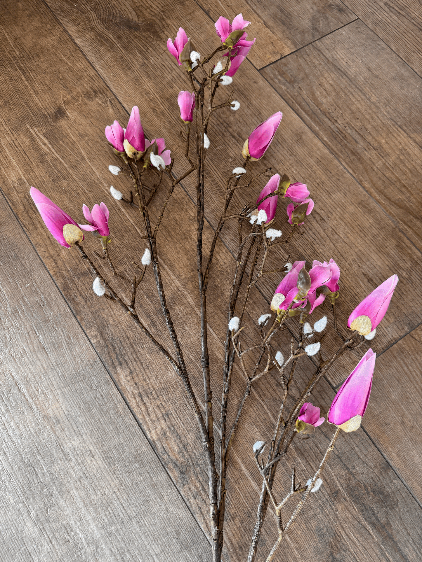 Künstliche Magnolienzweige rosa/pink Lang