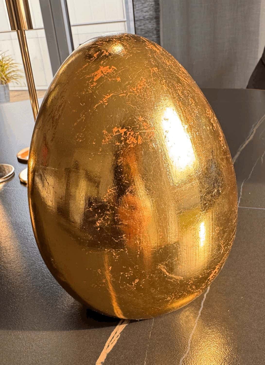 Osterei Moni in Gold 17 groß