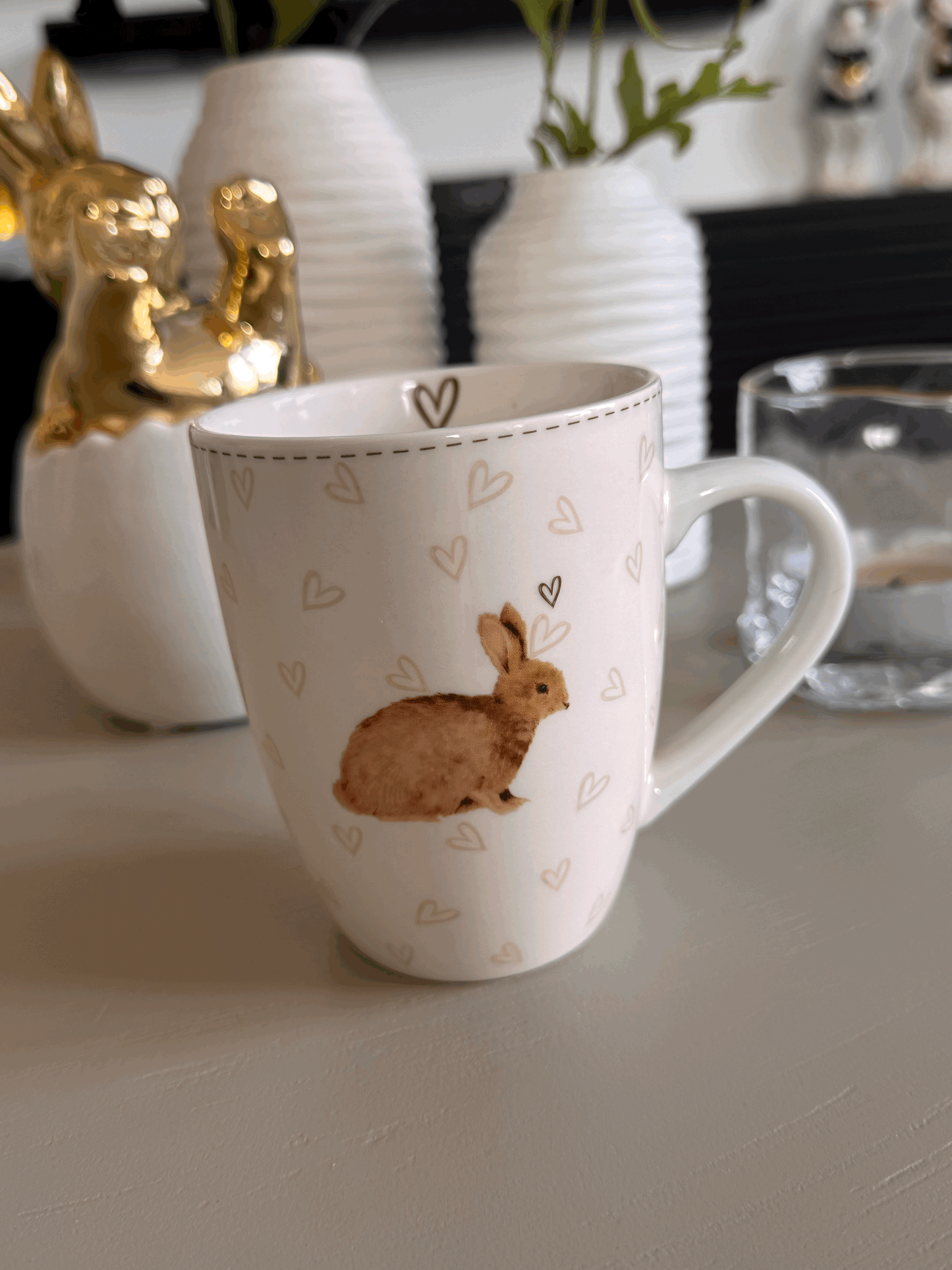 Becher im Hasen-Design von Clayre & Eef