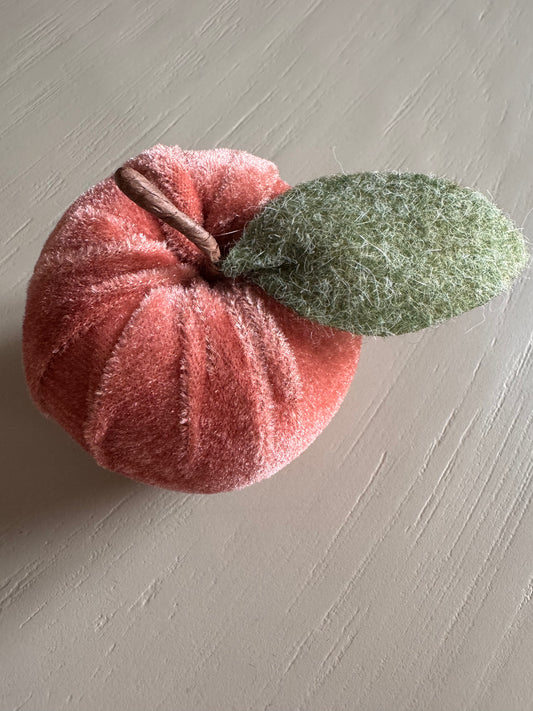 Samt Apfel Lea warmrot 9 cm
