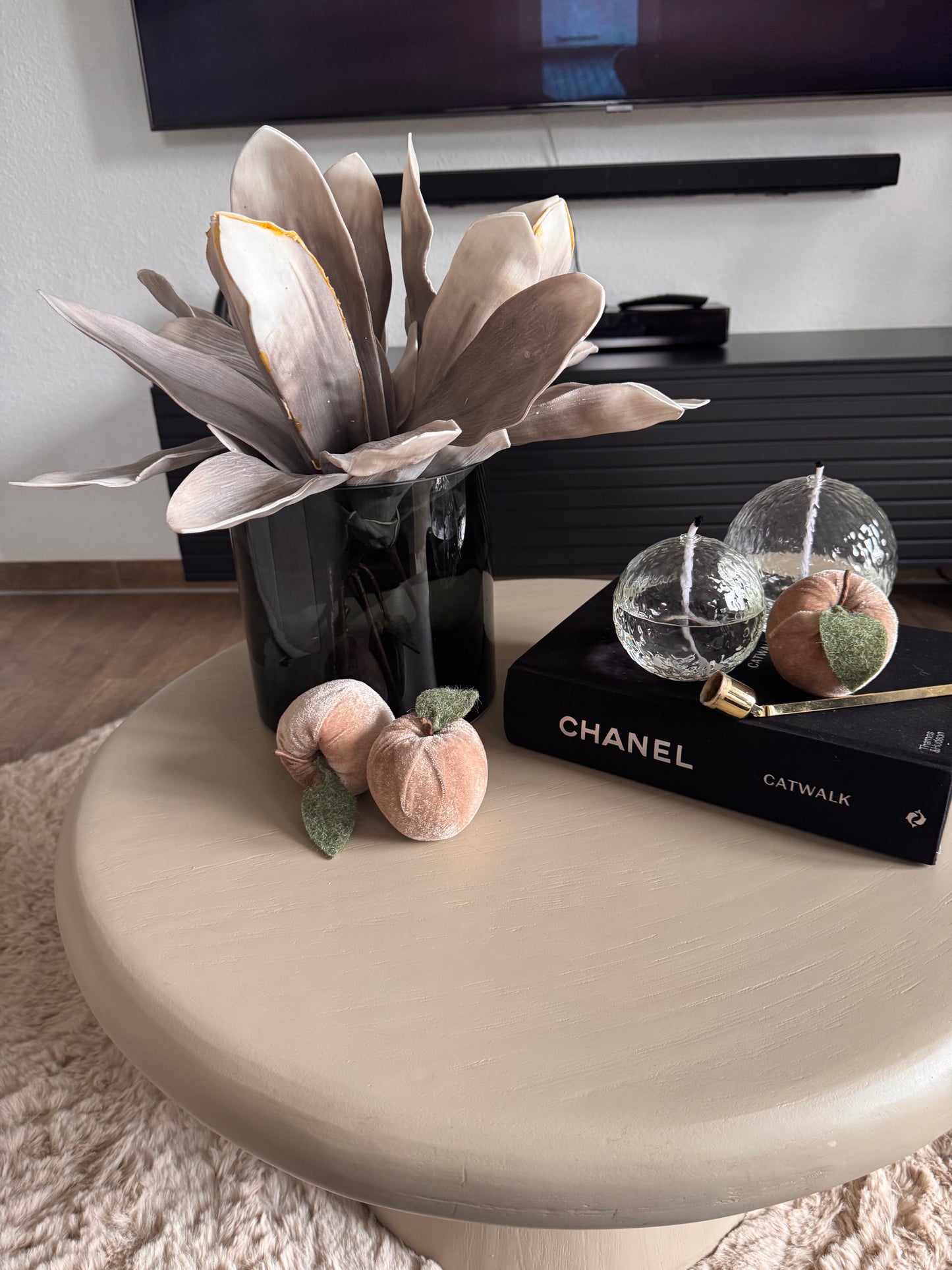 Öl Lampe Olaf von Leeff Gr. L mundgeblasen transparent