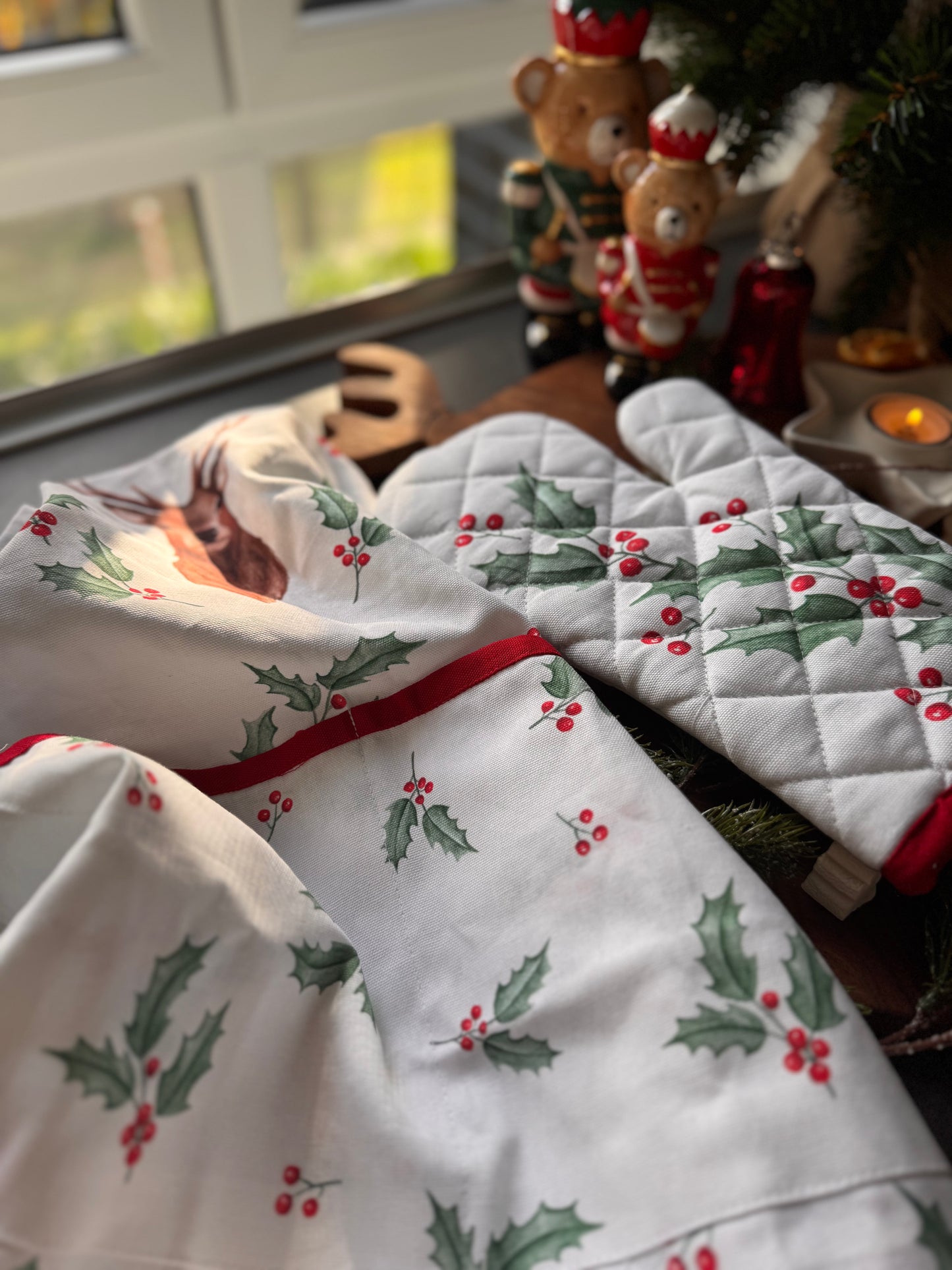 Topfhandschuh mit Weihnachtsmotiv von Clayre&Eef