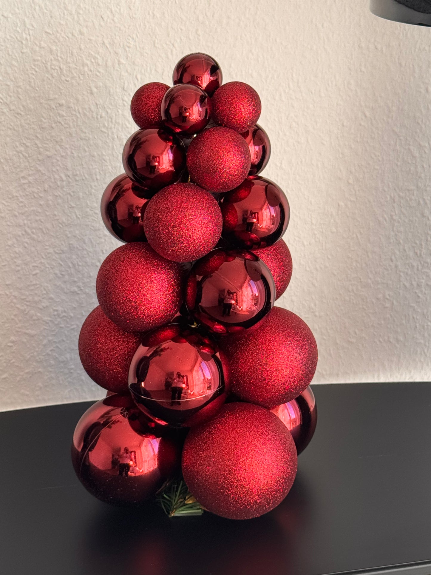 Weihnachtsanhänger Kugelbaum in Bordeaux Gr. L von Countryfield