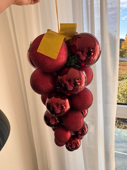 Weihnachtsanhänger Kugelbaum in Bordeaux Gr. L von Countryfield