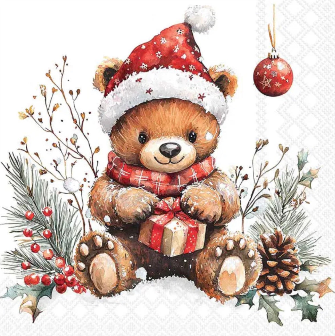 Geschenktüte Teddys Gift aus Papier 22,5 x 17 x 9 cm von Ambiente