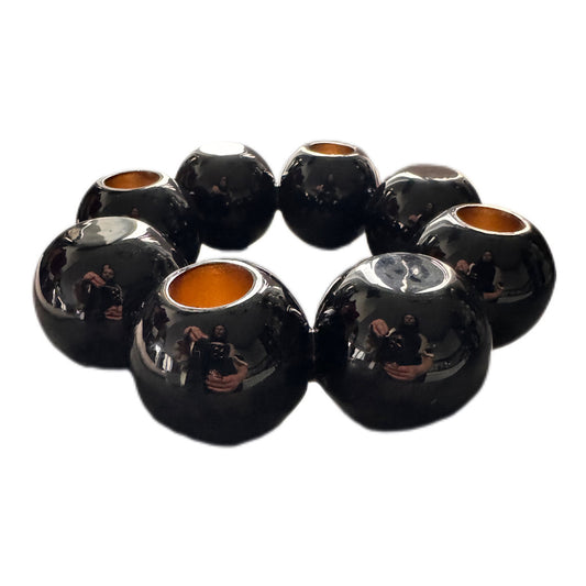 Bubbles Kerzenhalter in Schwarz von Present Time ø 17 cm