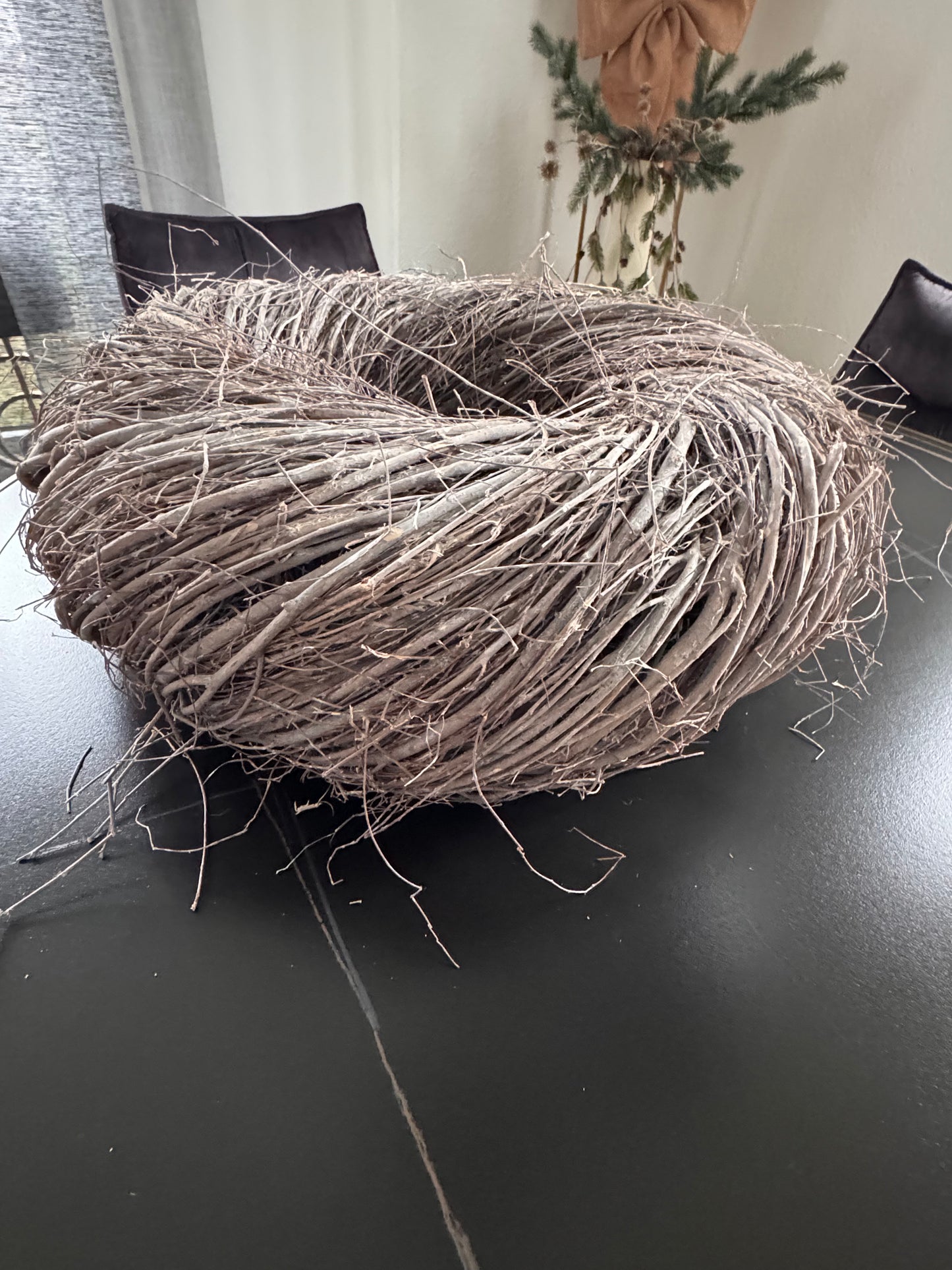 Willow Kranz in White Wash 60 x18 cm von Lauco