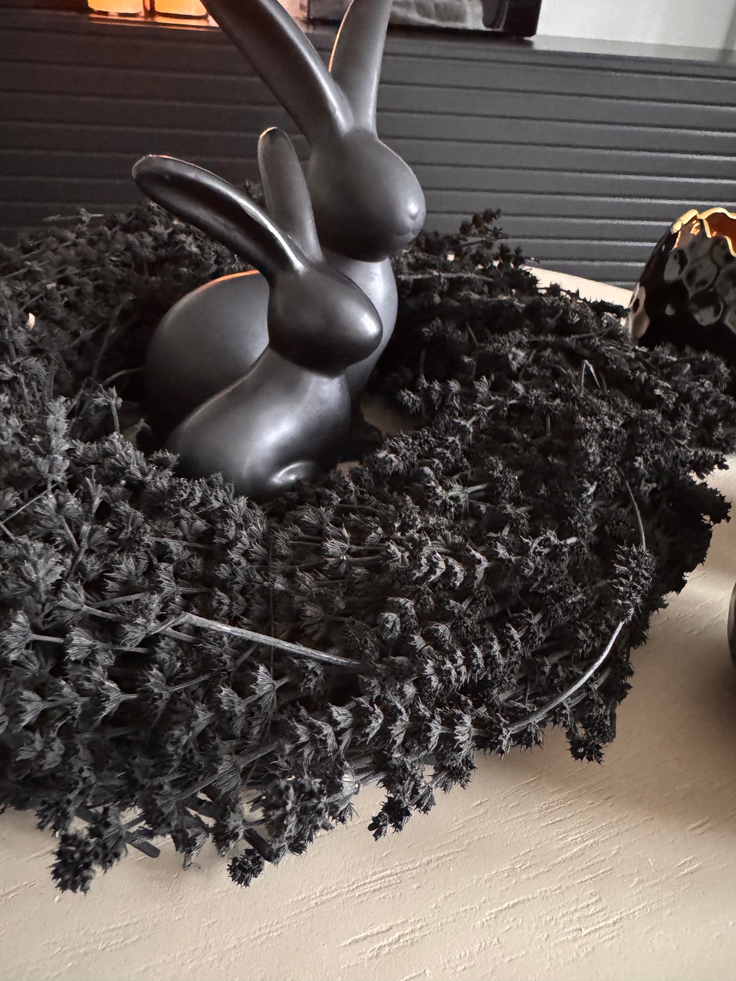 Wild Lavendel Kranz Schwarz ø 35 cm