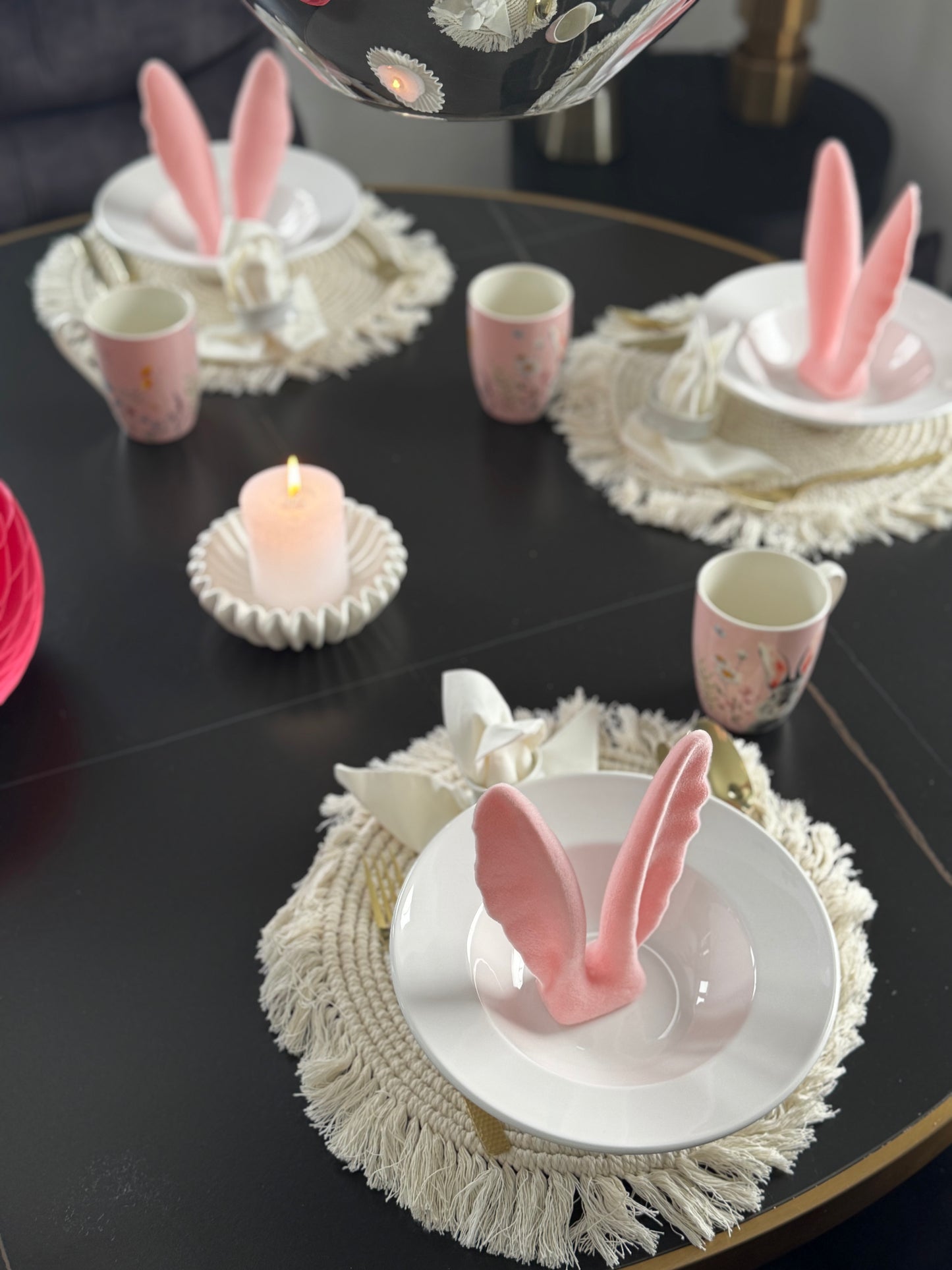 Hasenohren der fröhliche Osterakzent in Rosa 19 cm von Wurm