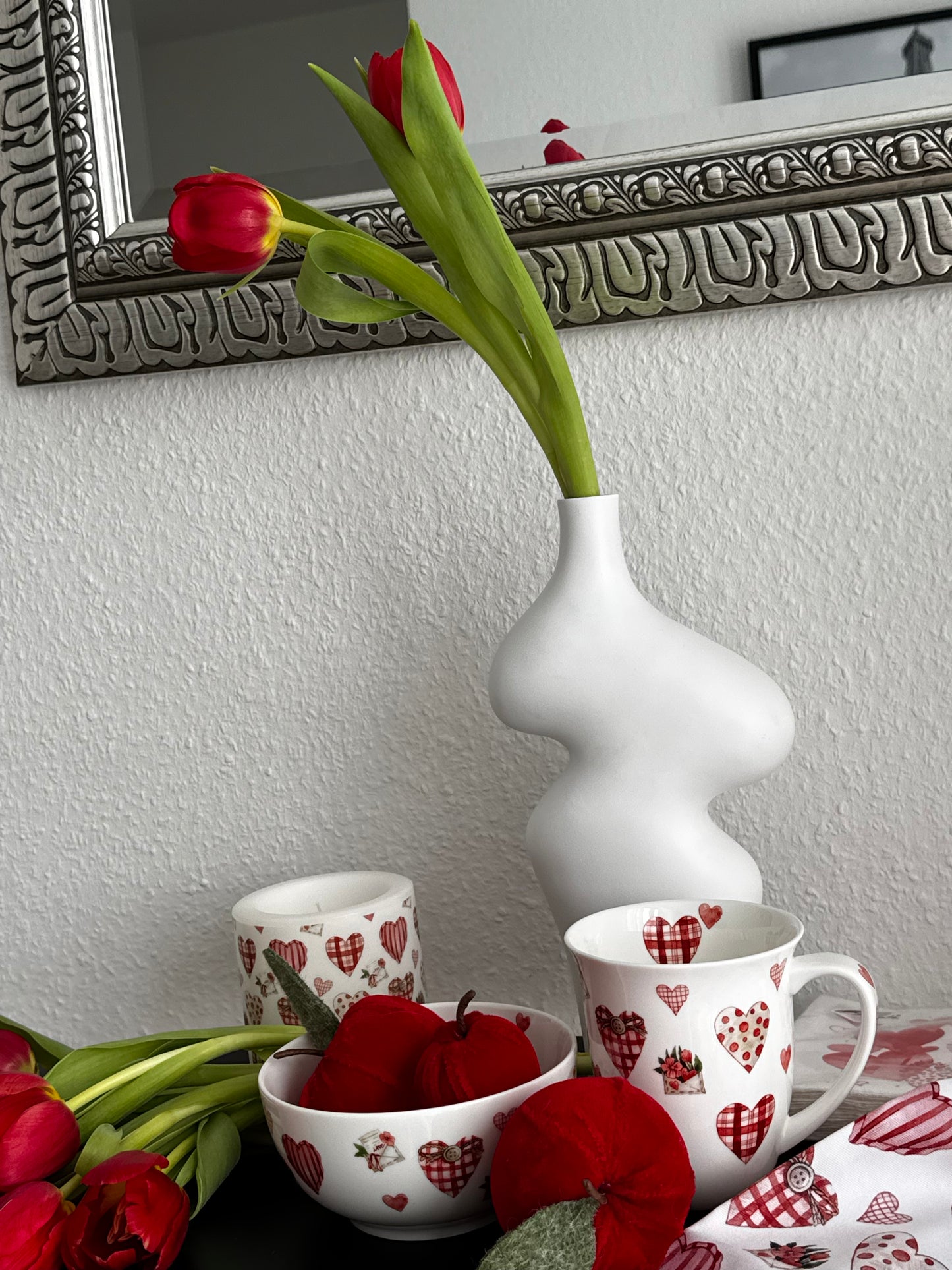 Becher "Lovely hearts" von Ambiente 400 ml