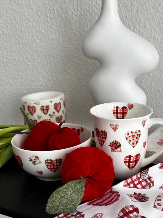 Becher "Lovely hearts" von Ambiente 400 ml