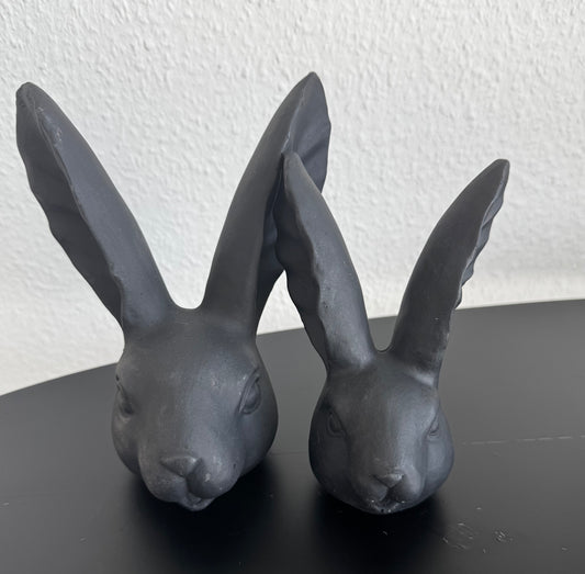 Hasenkopf Zonda in Schwarz Matt 16 cm von Exner