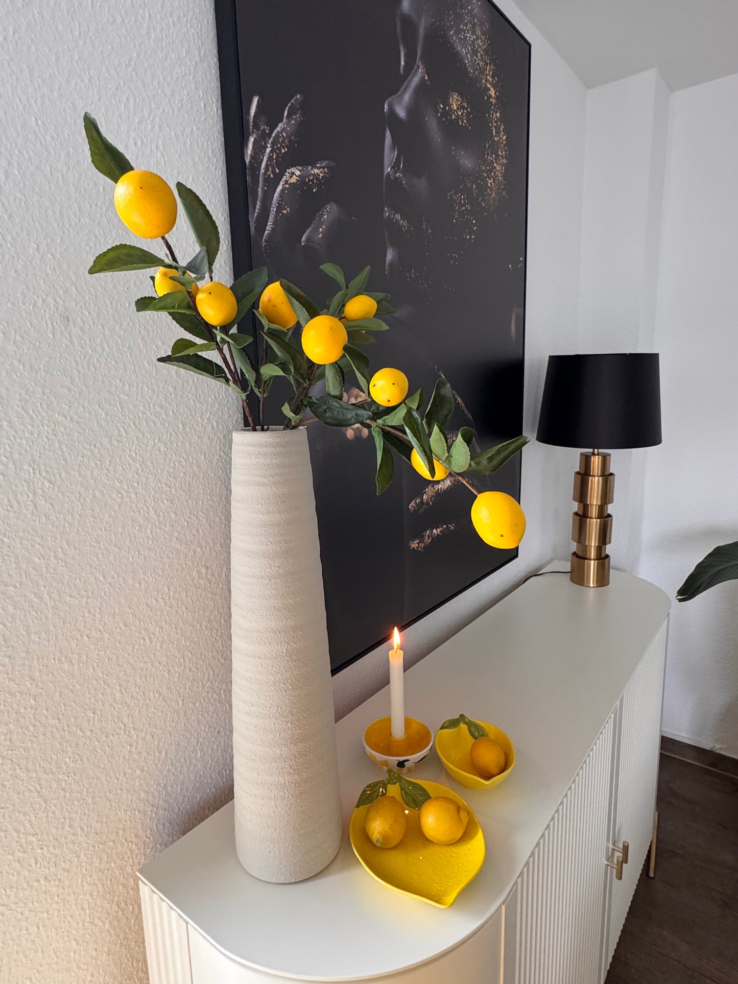 Künstiliche Zitronen Zweige