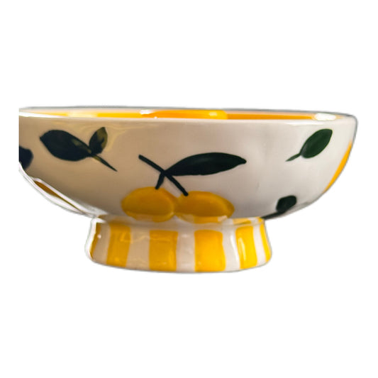 Kerzenhalter mit Zitronenmuster