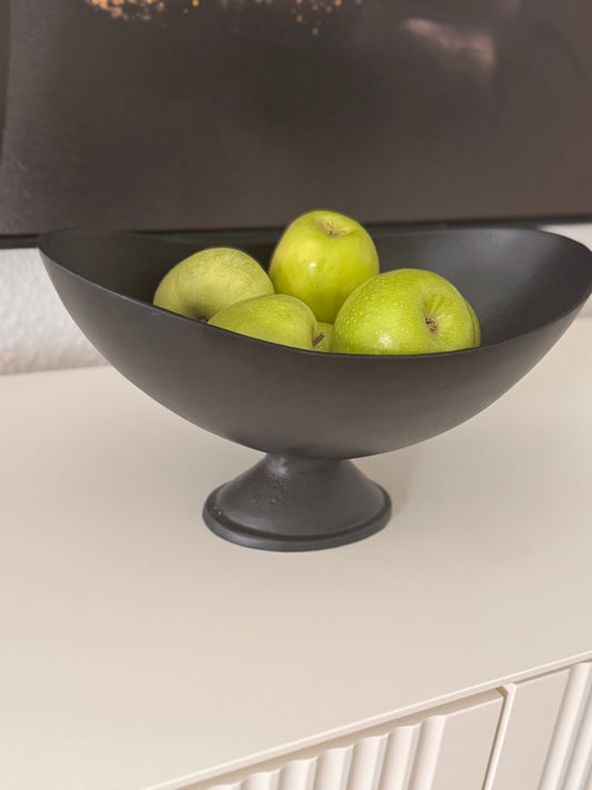 Schale Nana mit Fuss schwarz