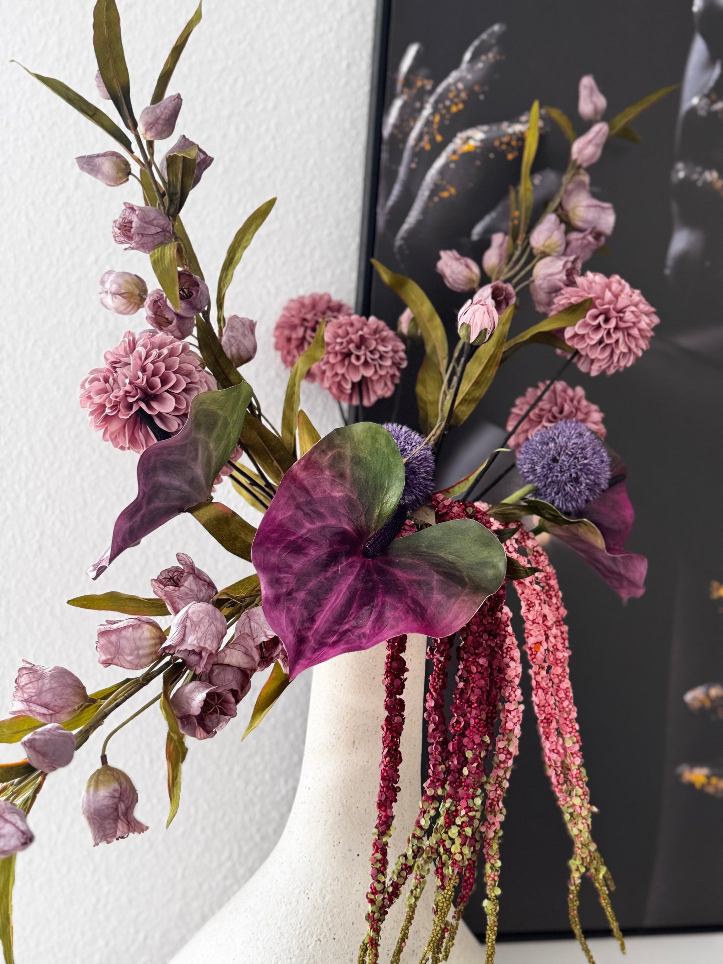 Künstlicher Amaranthus in Mauve 97 cm - Edle Deko- Kunstblume