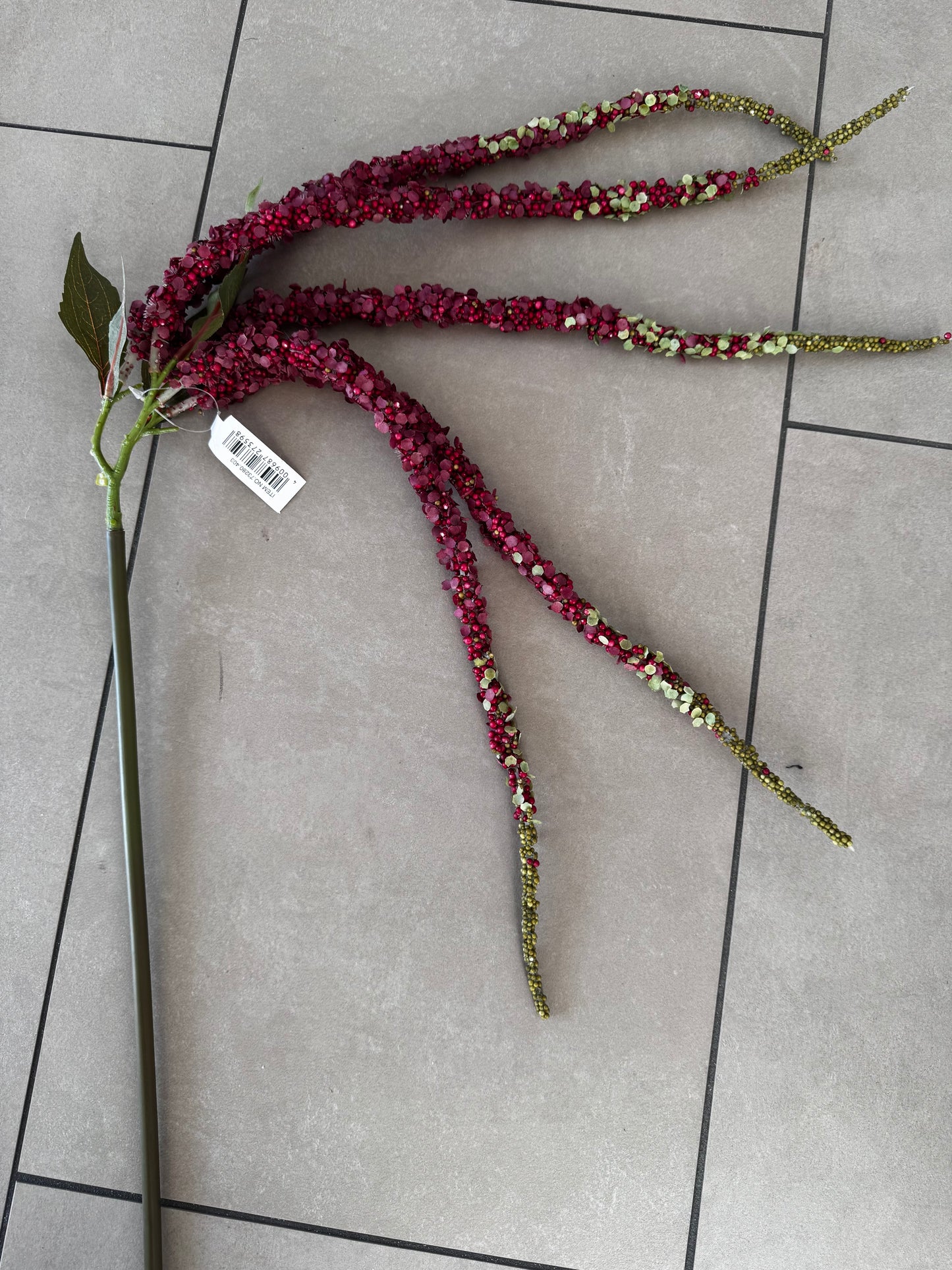 Künstlicher Amaranthus in Burgund 97 cm - Edle Deko- Kunstblume