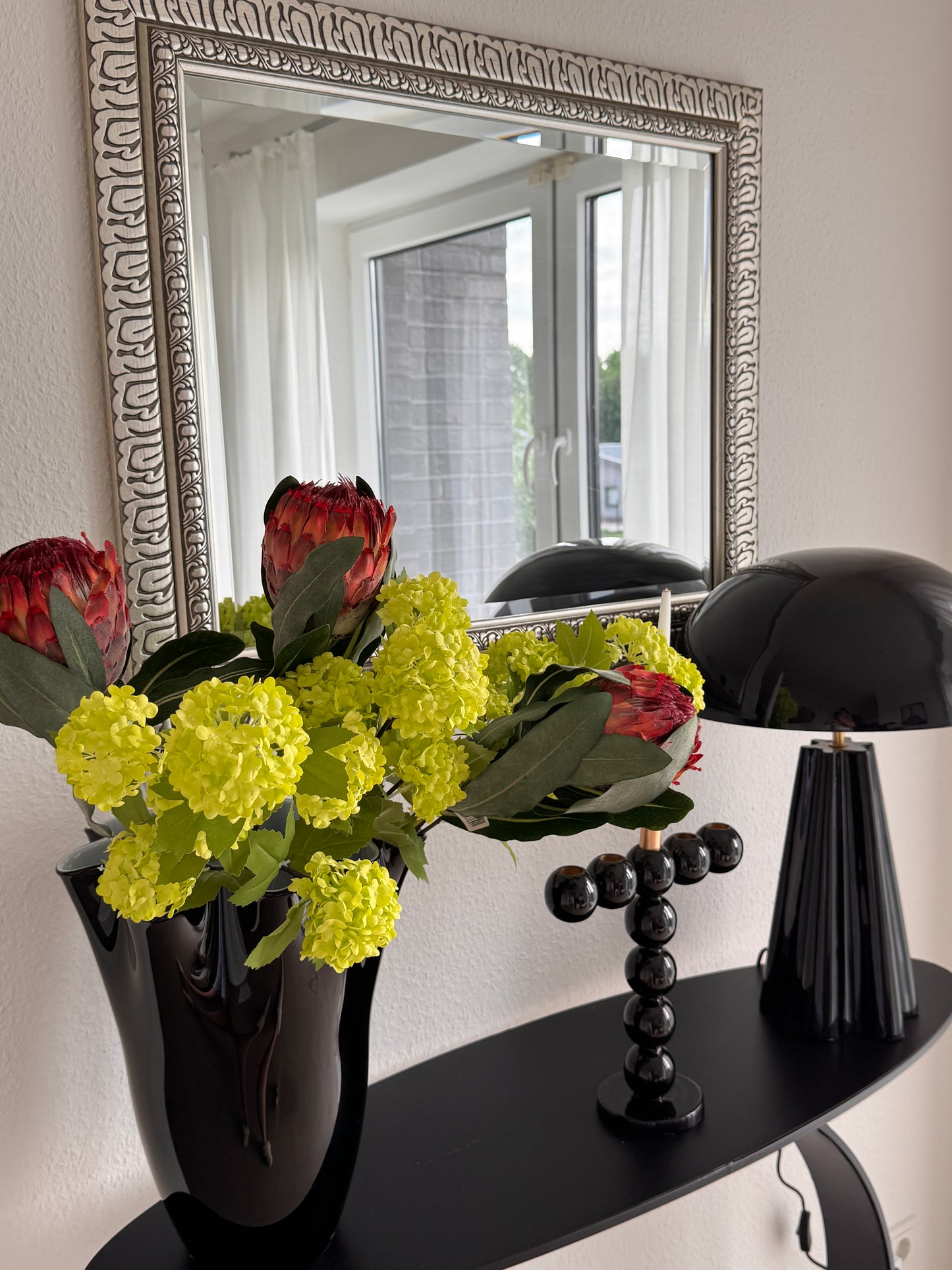 Kerzenhalter Bubbles hoch von Present Time in Schwarz