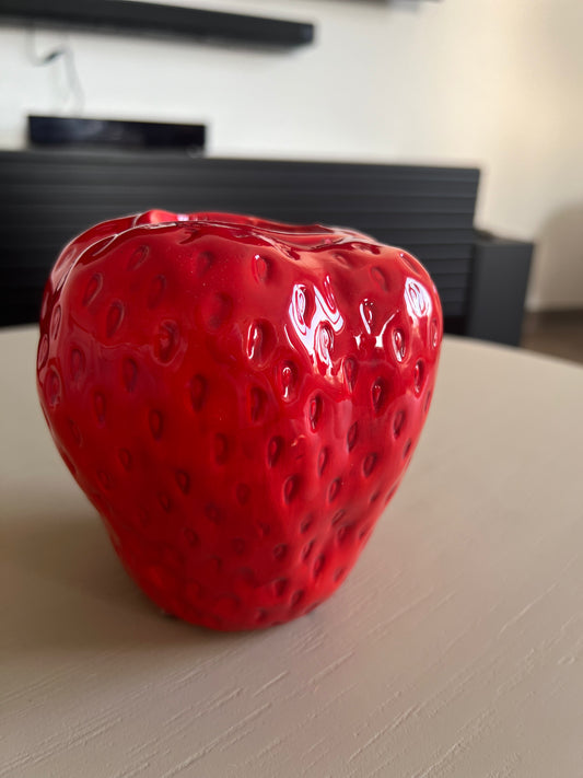 Erdbeer Vase rot von Countryfield Gr. XS