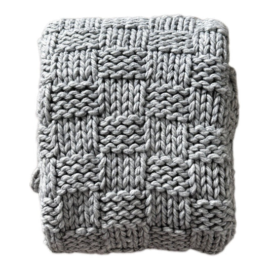 Grobstrick Decke Grau 152 x 127 cm von Exner - JP Lifestyle & More