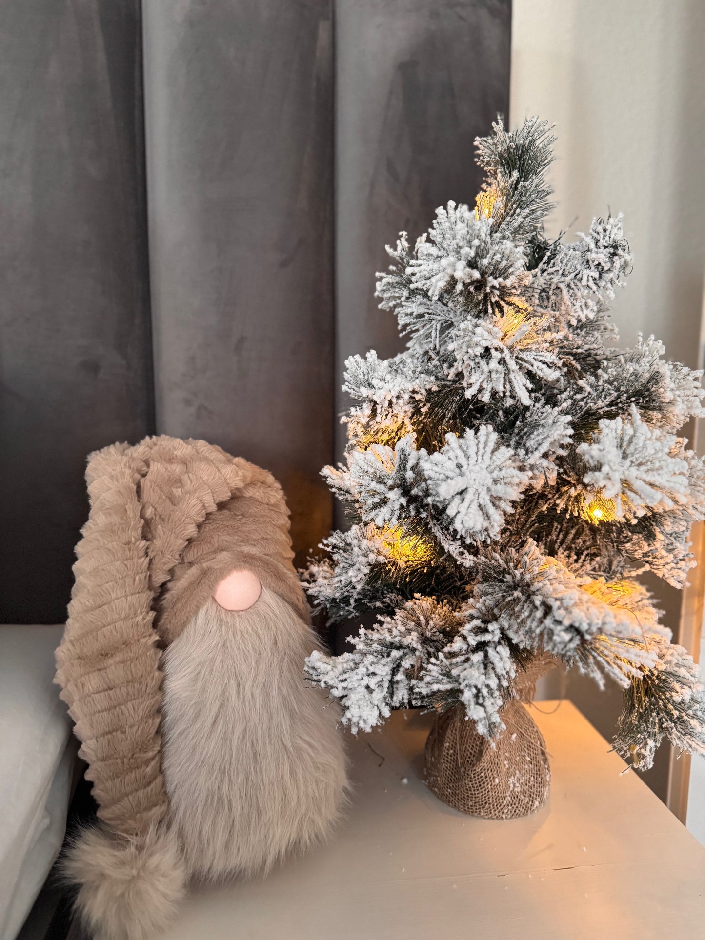 Wichtel Scandi Style in Beige 22 x 33 x 16 cm von Wurm