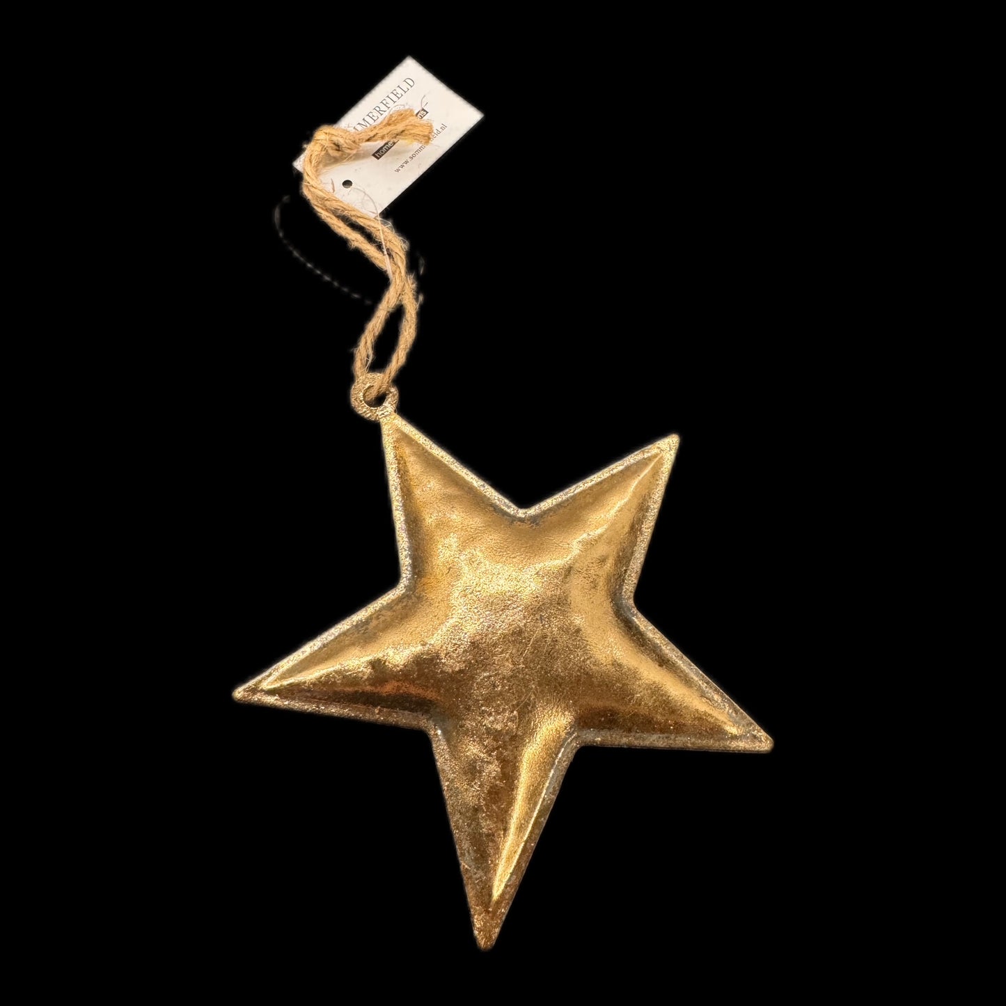 Stern Anhänger in Gold 12 cm von Sommerfield