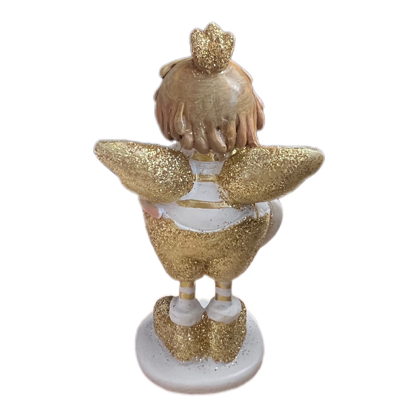 Schutzengel Figur mit goldenen Flügel 10 cm