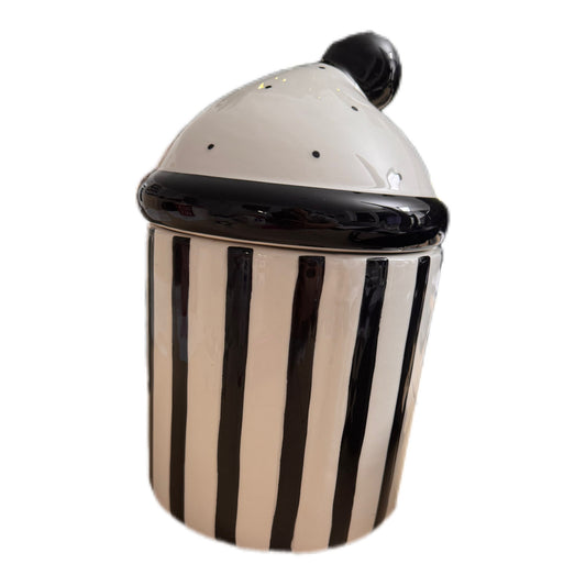 Weihnachtsdose XOXO schwarz/weiß von Exner ca. 25 cm