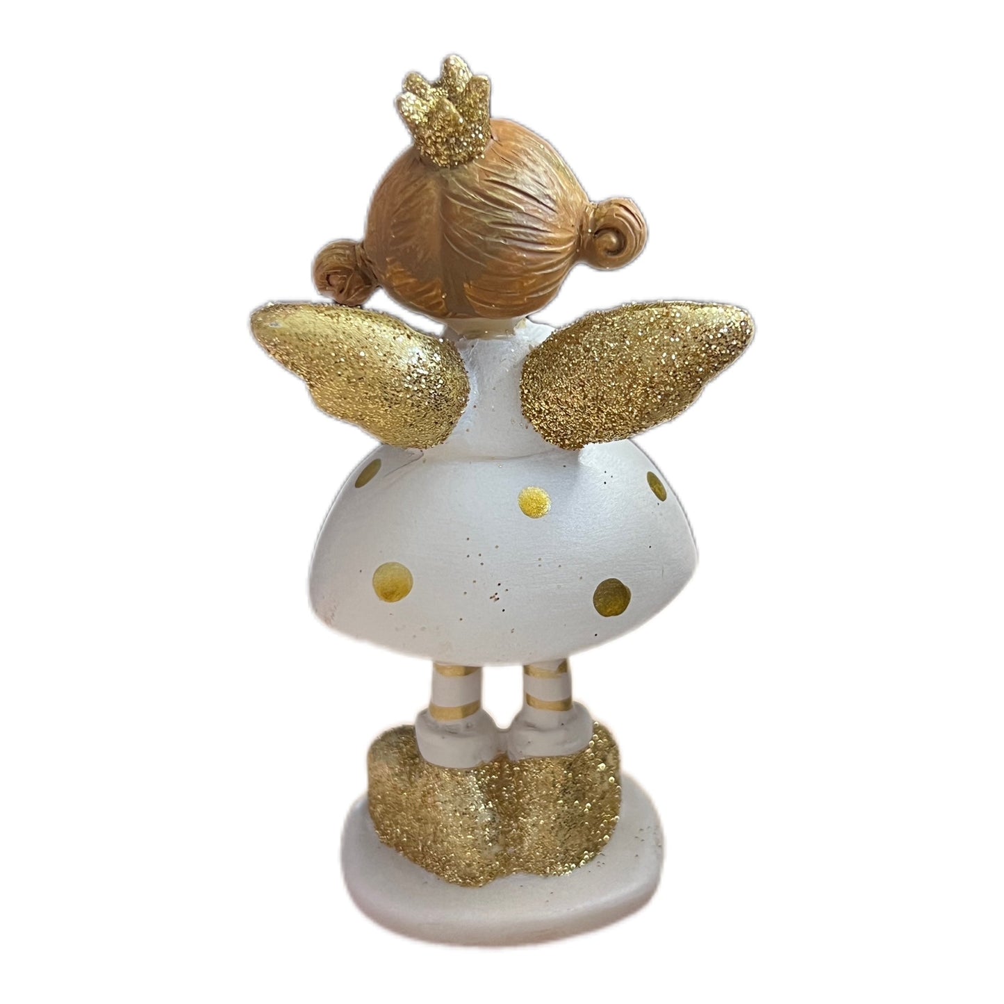 Schutzengel Figur mit goldenen Herz 11 cm - JP Lifestyle & More