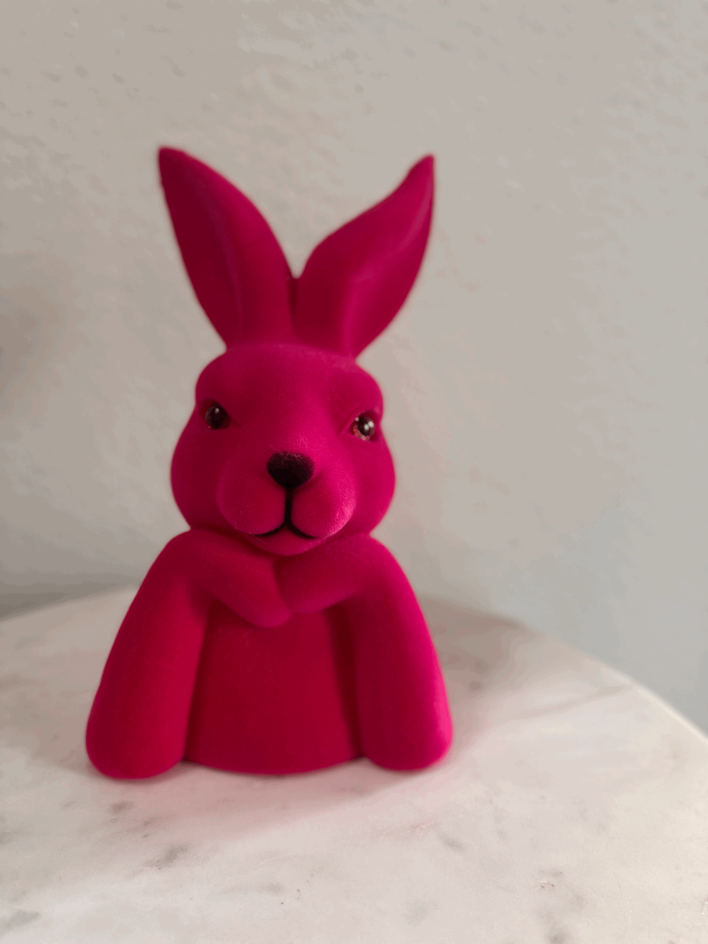 Hase Mark Samtoptik in Pink