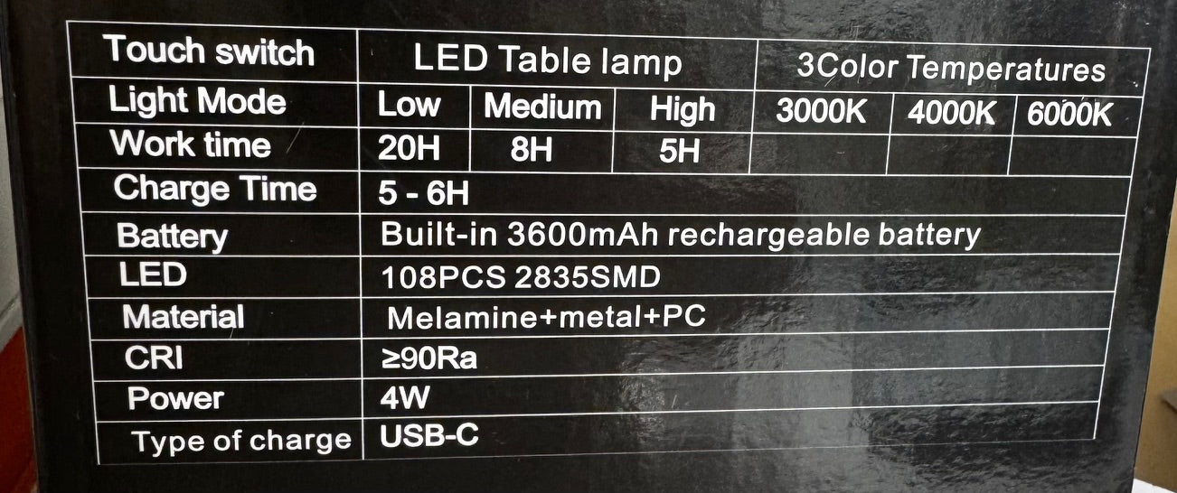 Schreibtischlampe Mush LED mit Akku in Beige, abnehmbarer Schirm i ca.26 cm