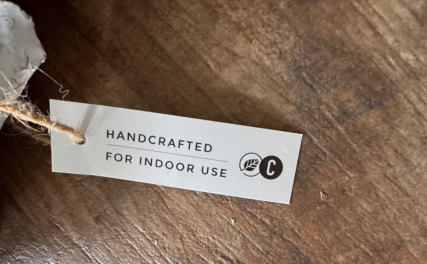 Dekorativer Palmblüten-Kranz in Weiß Ø 55 cm von Couronne