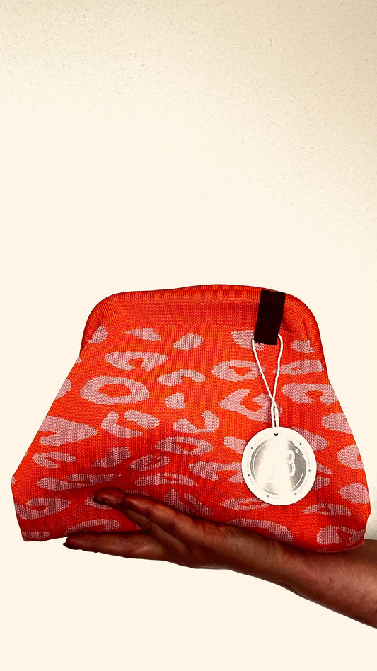 LOT83 Clutch/Kulturtasche EMMA-46 Orange-Flieder