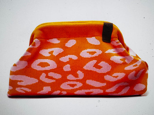 LOT83 Clutch/Kulturtasche EMMA-46 Orange-Flieder
