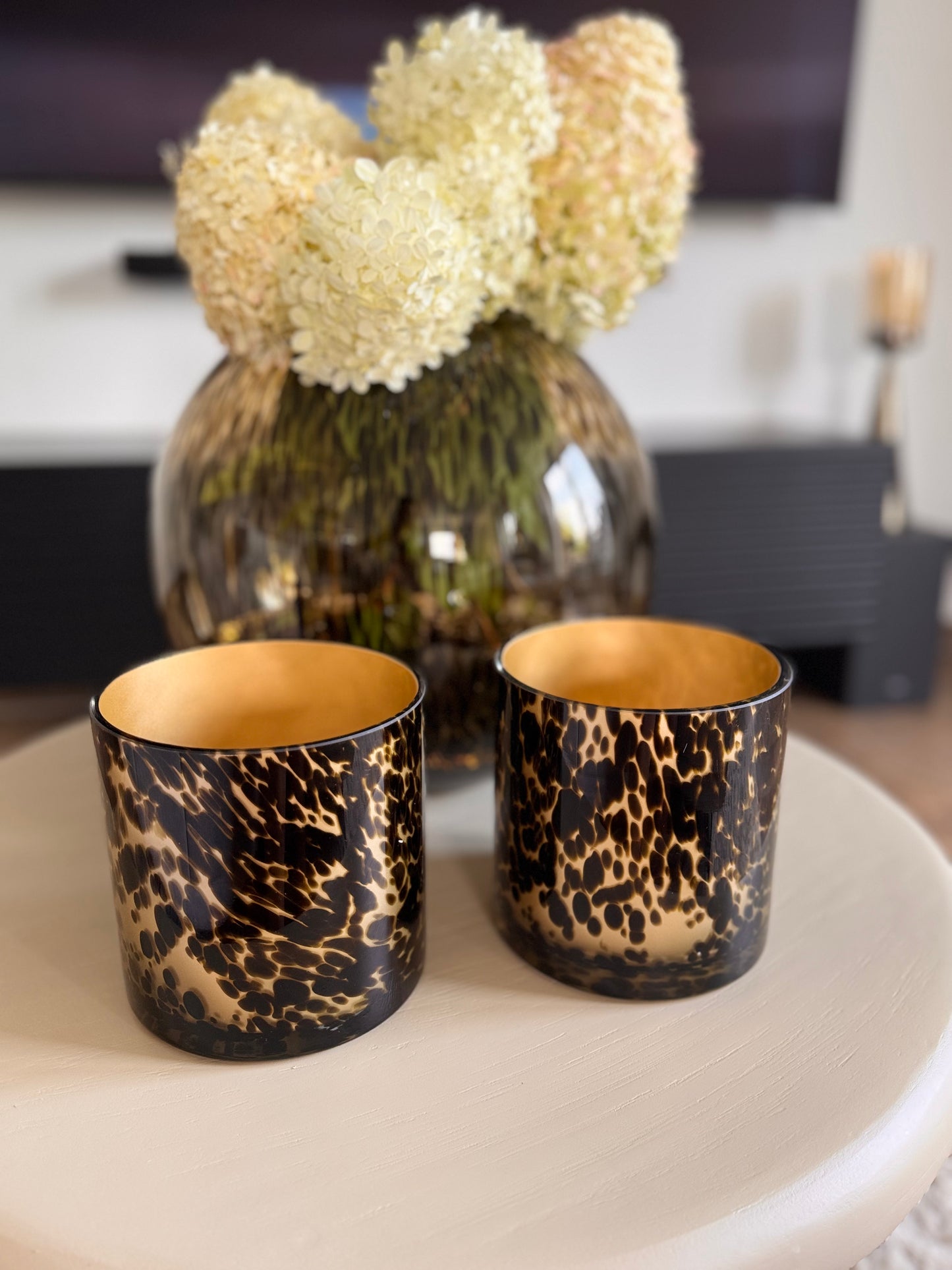 Teelichthalter Celtic gold Cheetah  von Vase the World