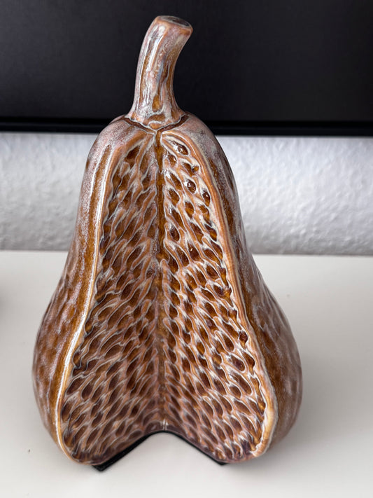 Keramik Kürbis SAGGIO Braun 13 x 11 x 21 cm Mondex