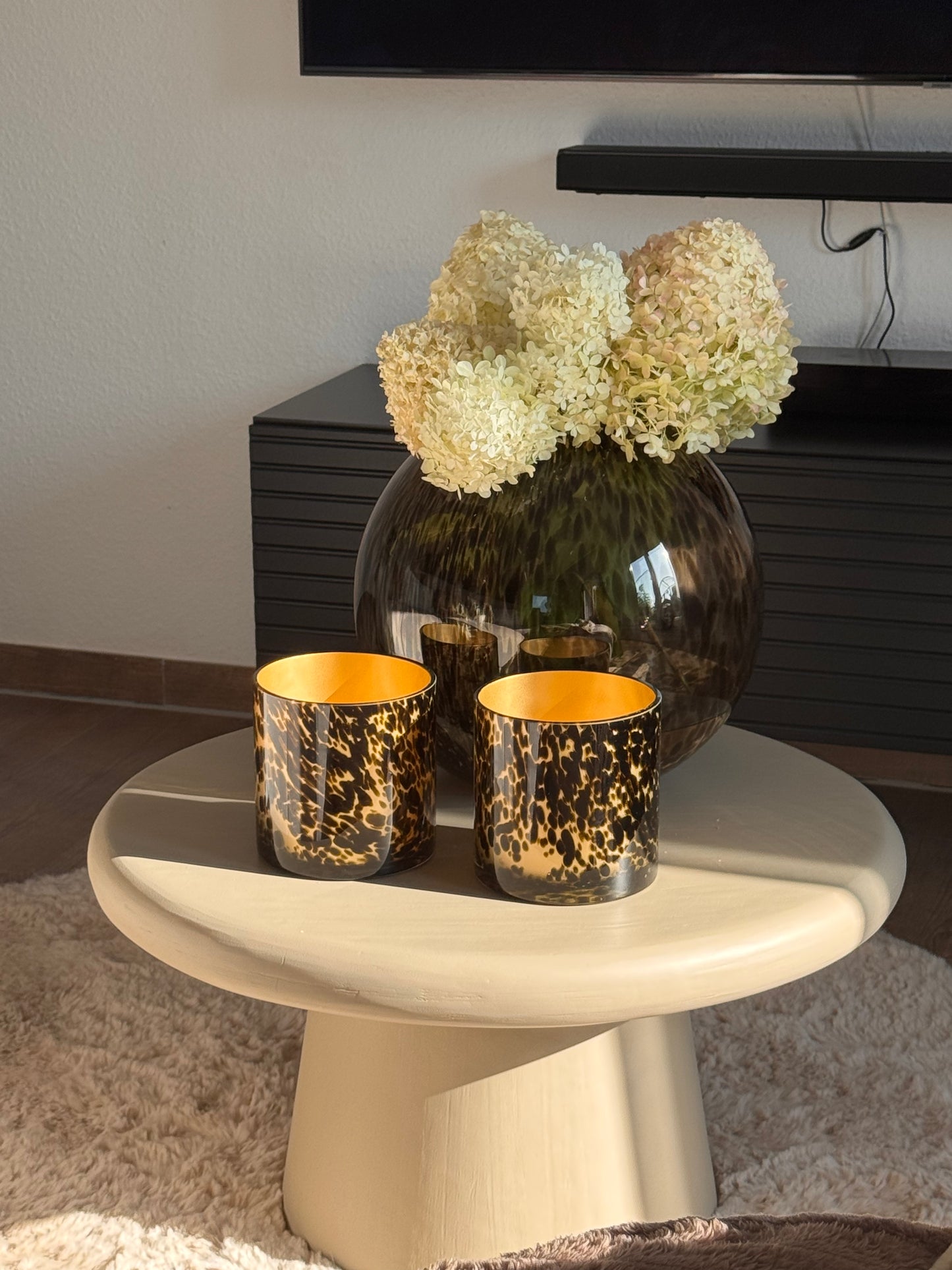 Teelichthalter Celtic gold Cheetah  von Vase the World