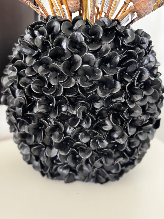 Light & Living Blumenvase PHYLIA Schwarz matt 31x17x28 cm