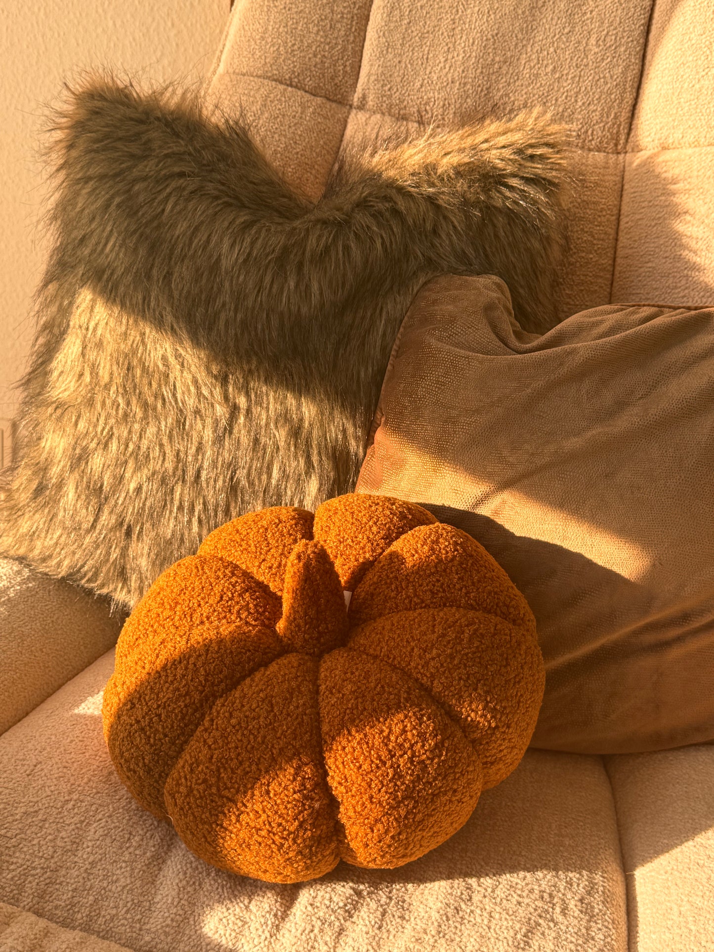 Kissen Kürbis Dans von Exner braun