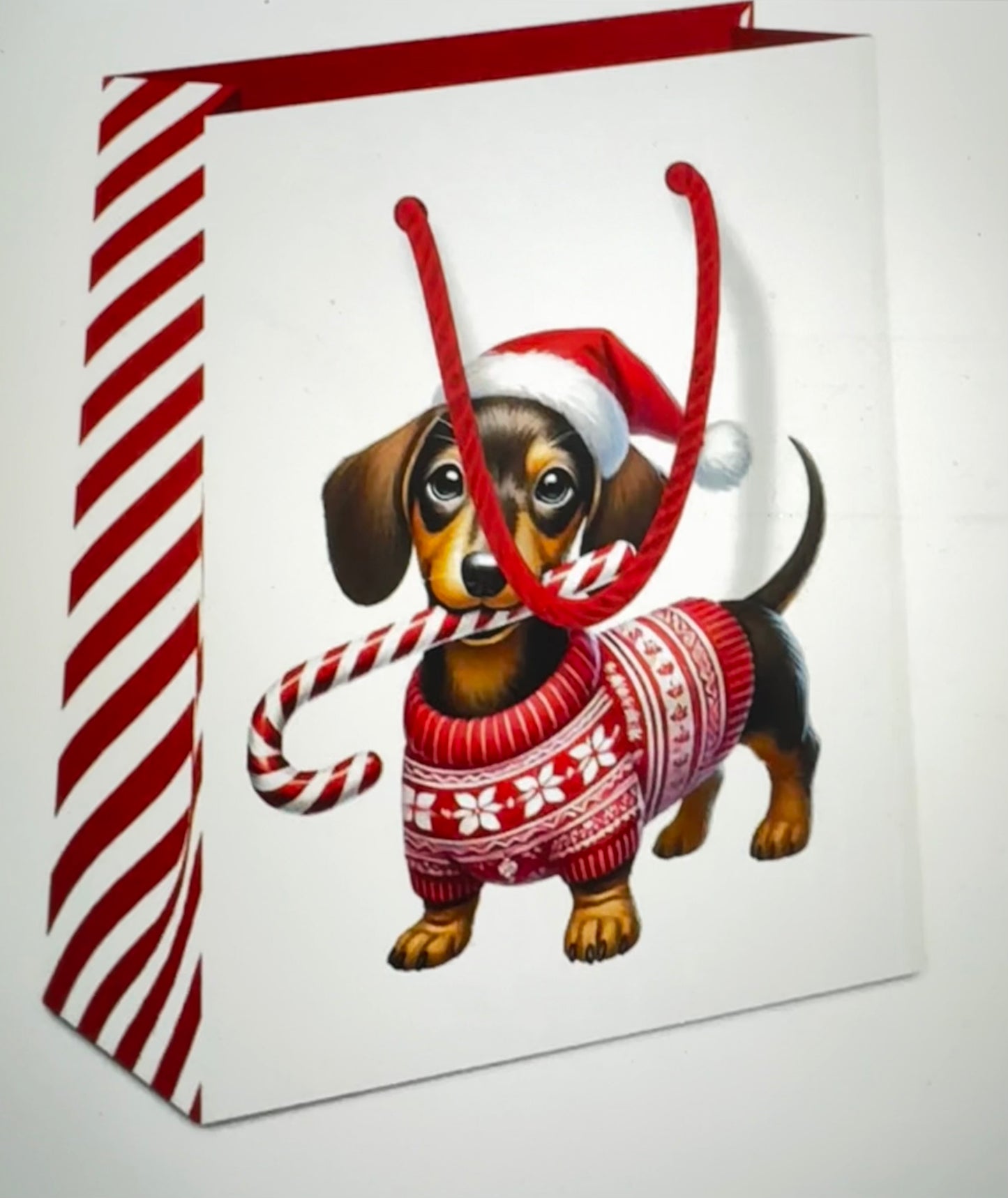 Ambiente Geschenktüte  "Anton"  Dackelmotiv 22,5 x 17 x 9 cm