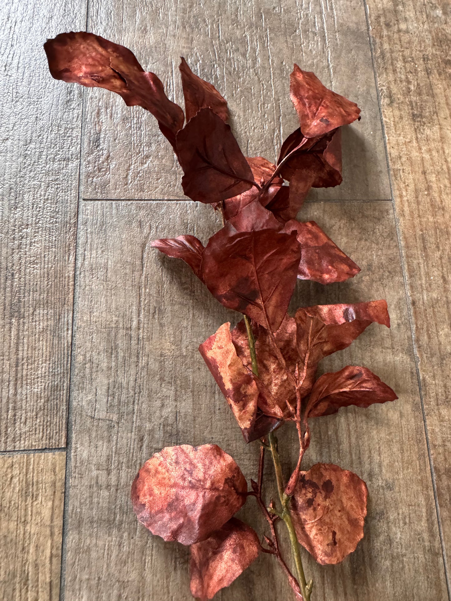 Blätter Zweig Beach Spray braun 116 cm