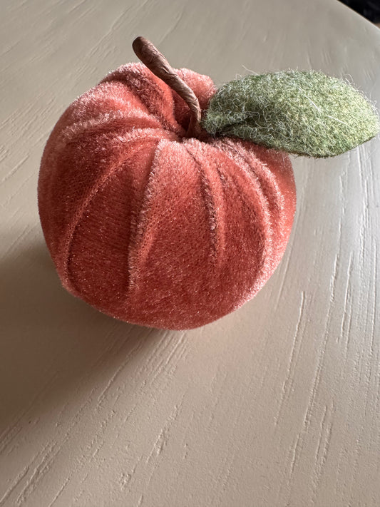 Samt Apfel  Lea warmrot 9 cm
