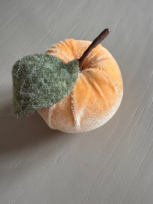 Samt Apfel  Lea warmgelb 9 cm