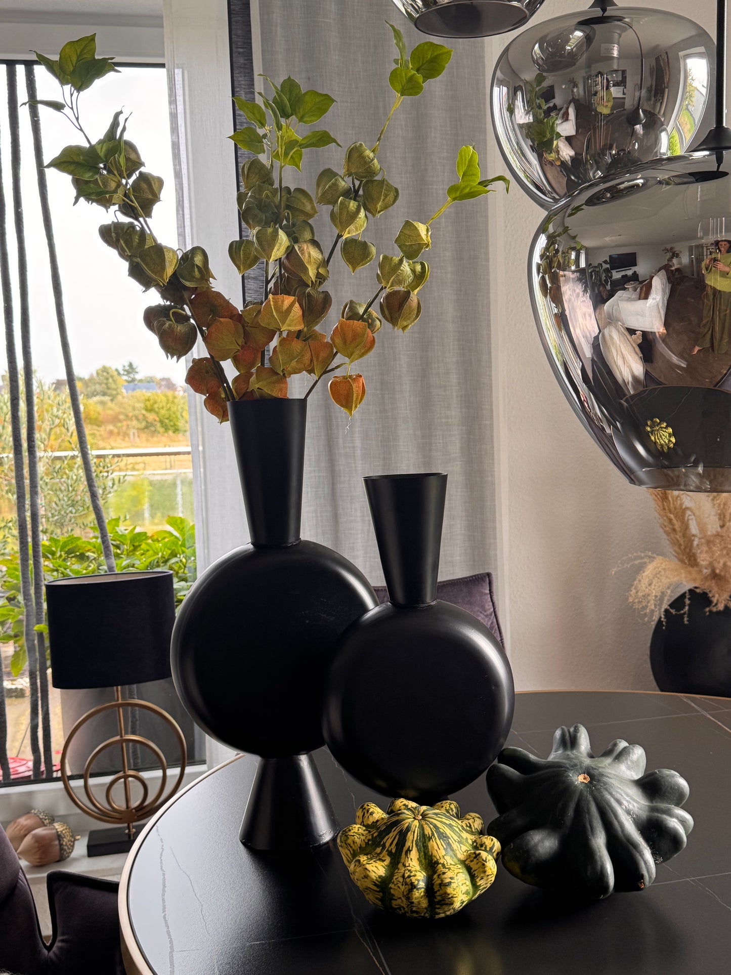 Physalis dekorativer Zweig grün/gelb 92 cm lang