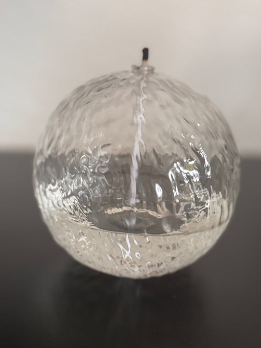 Öl Lampe Olaf von Leeff Gr. S mundgeblasen transparent