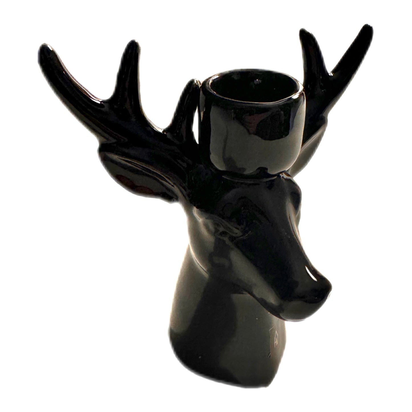 Kerzenhalter in Rentierform in Schwarz von Housevitamin