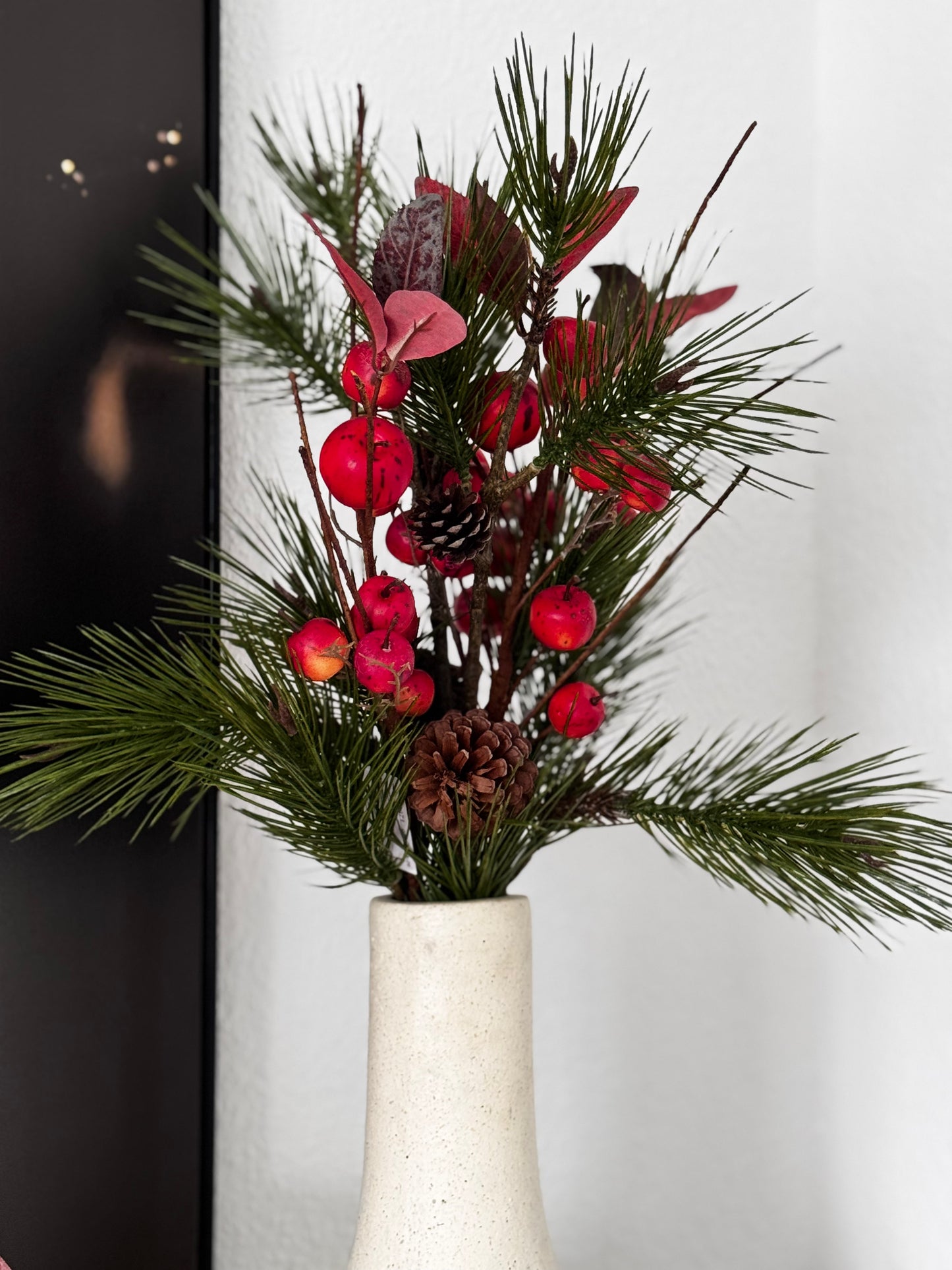 Viana Apfelzweig rot, 70 cm