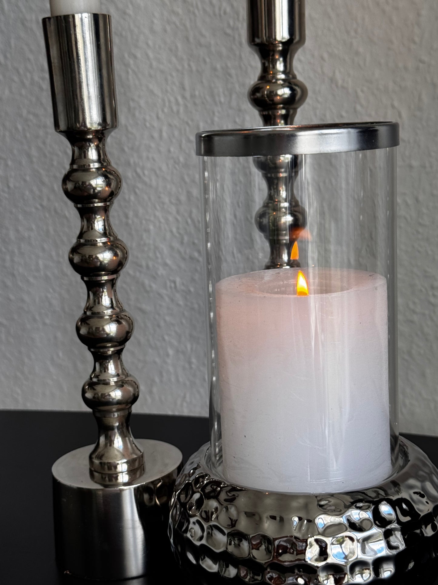 Exner Windlicht Argen T silber, 19,5 cm