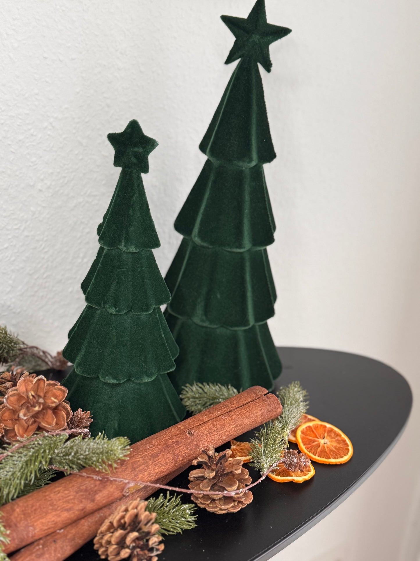 Samt Tannenbaum in Grün  29 cm von Exner